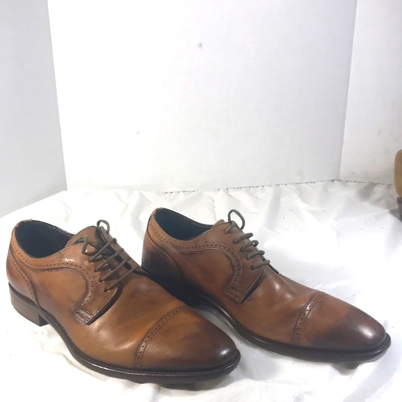 Johnston & Murphy Cormac Italian Brown Leather Men\'s Lace Up Cap Toe Oxford Shoe main image 6
